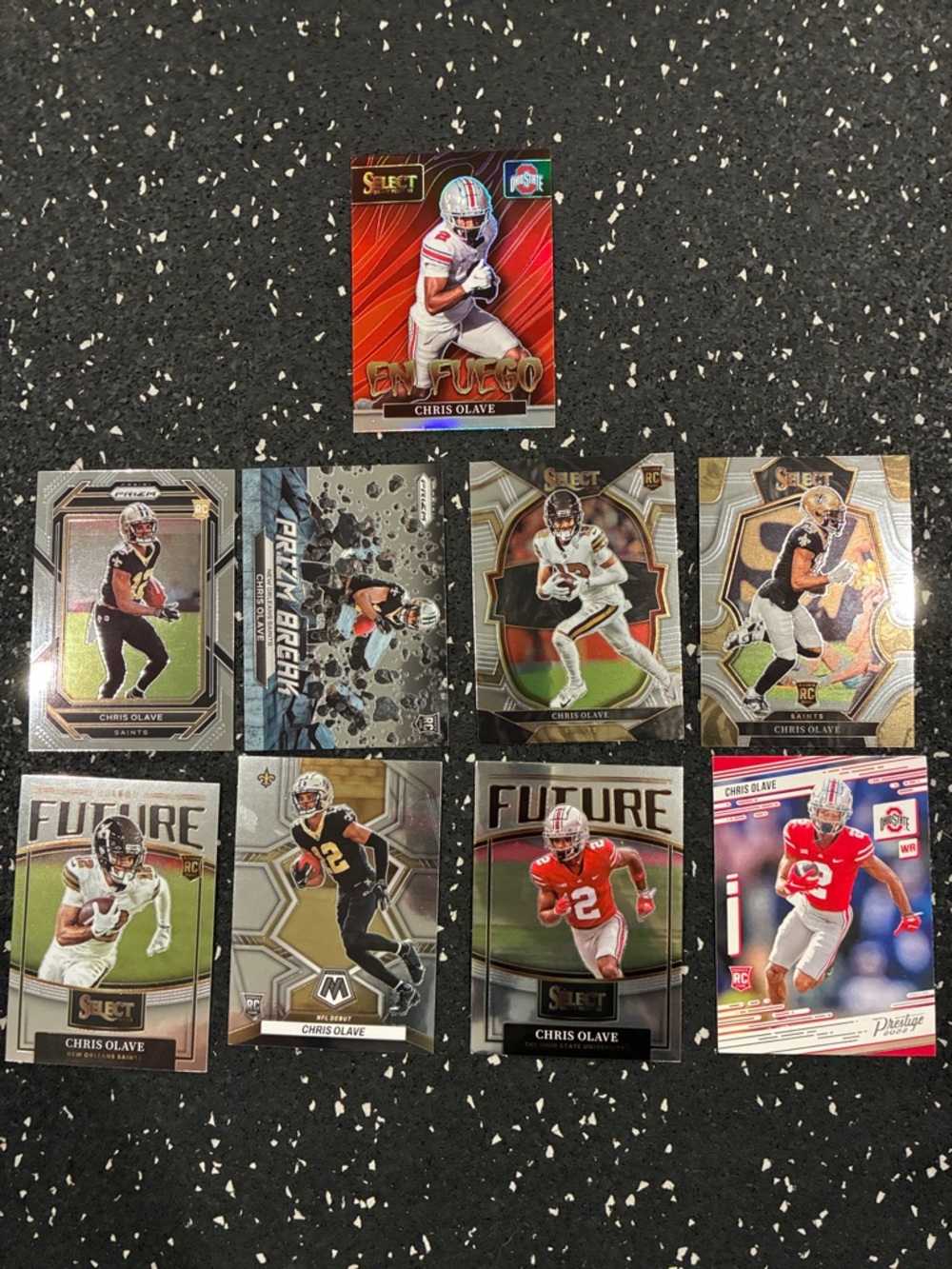 Chris Olave Football Rookie Trading Card - Red Variant
